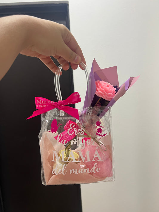 Bolsa regalo día de las madres con velas