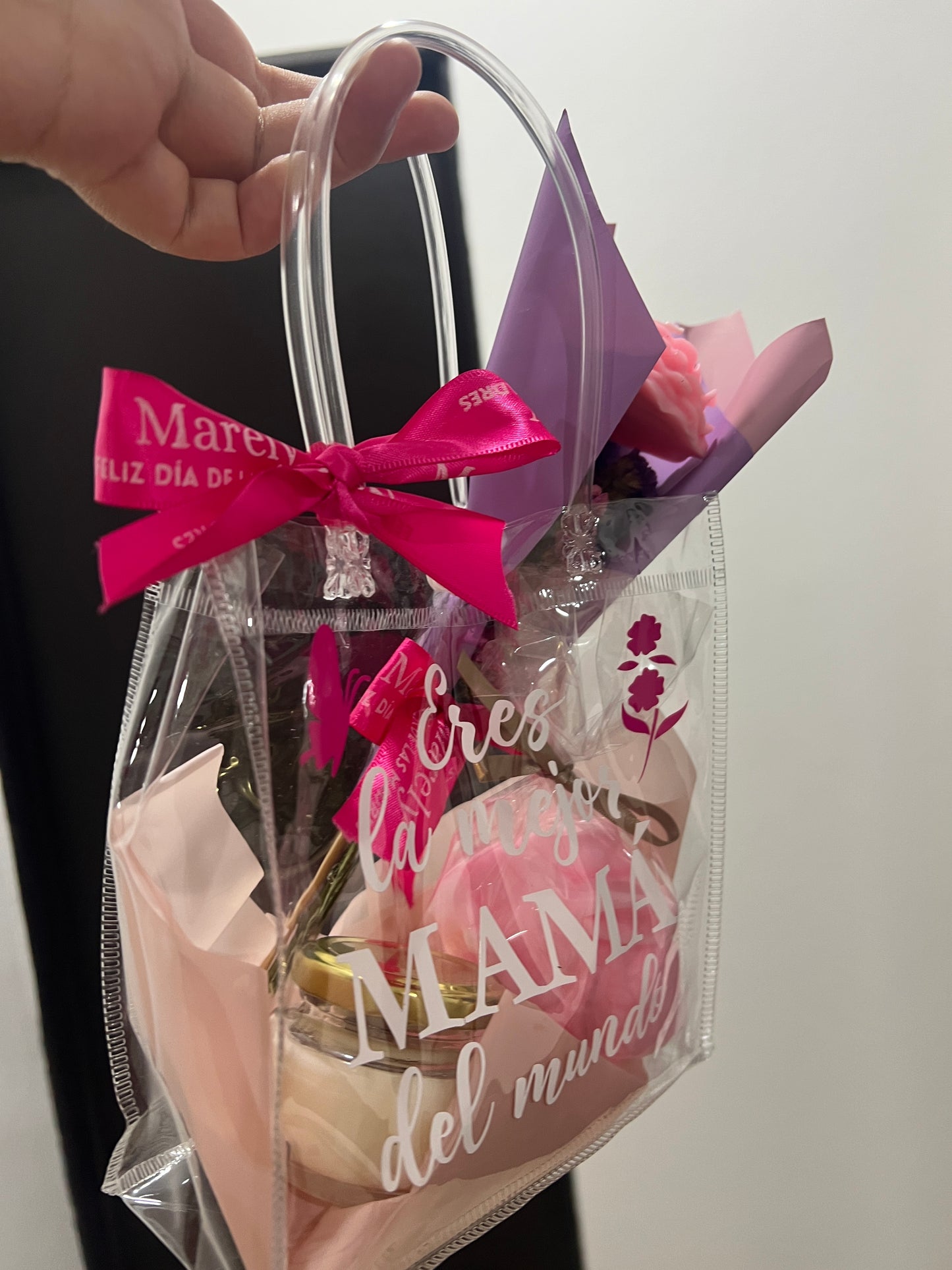 Bolsa regalo día de las madres con velas