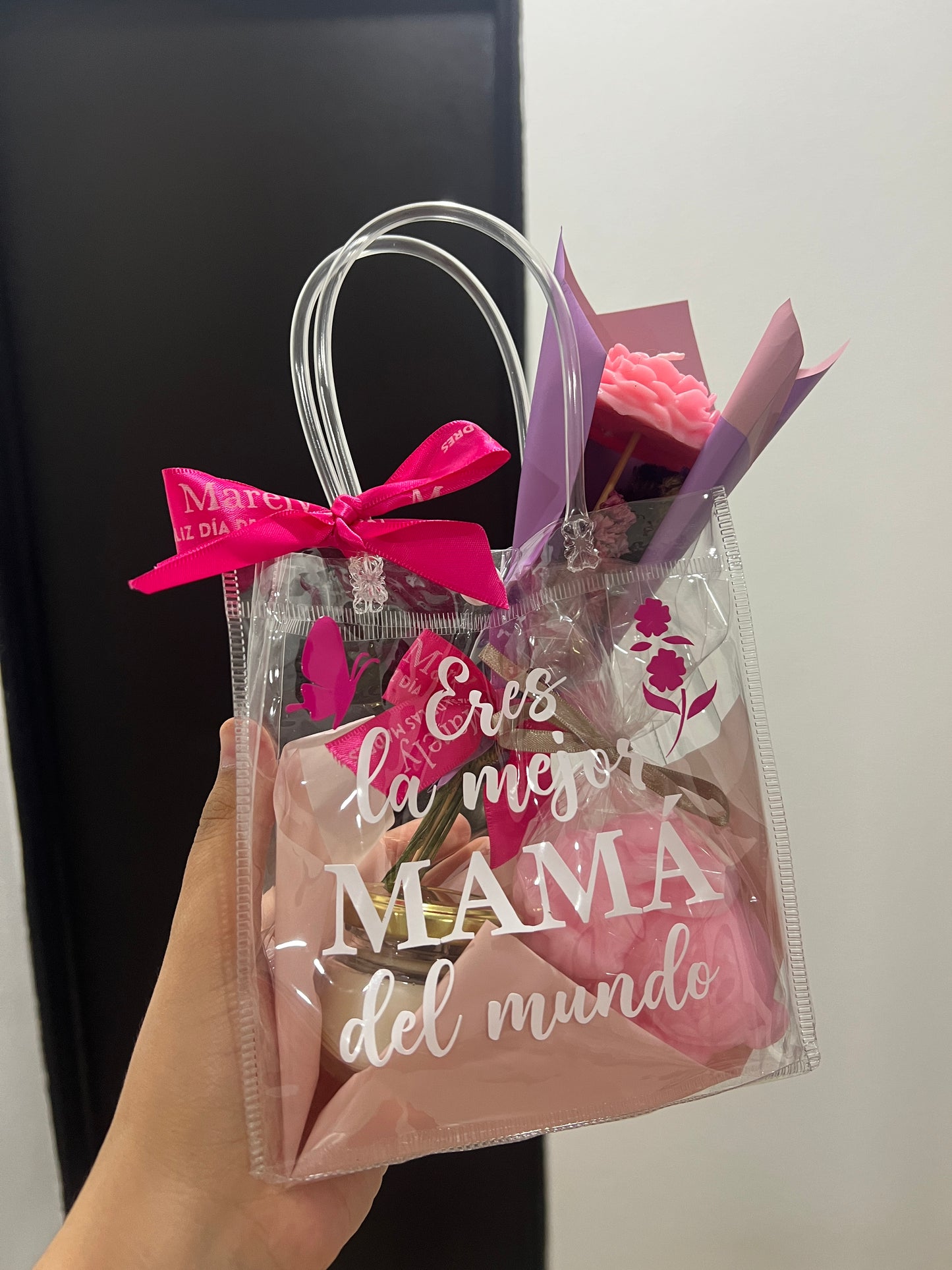 Bolsa regalo día de las madres con velas