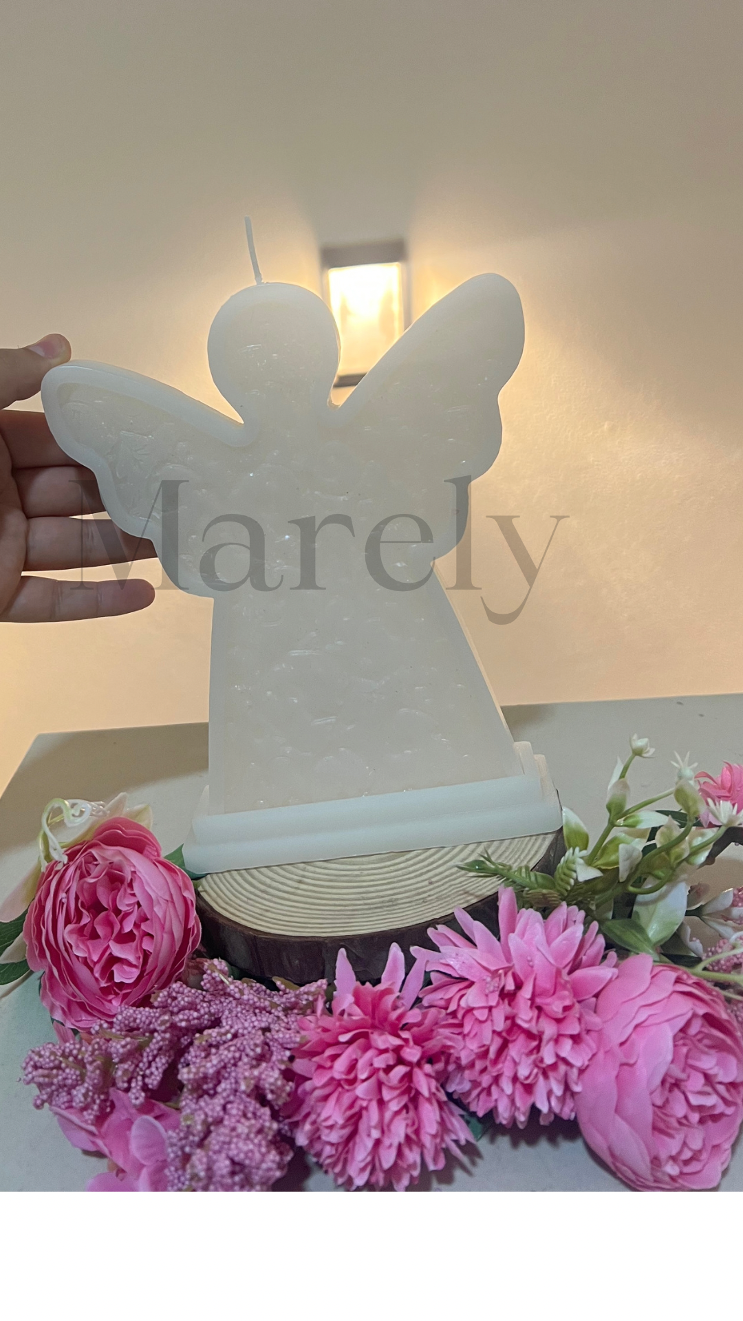 Vela de ángel para centro de mesa